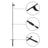2PCS Hearth Tool Fireplace Set Fire Tools Set Campfire Tongs Fire hook Black