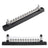 150A 12 Terminal Bus Bar Kit with Cover, Power & Ground Distribution Block for Automotive, Marine, RV & Solar