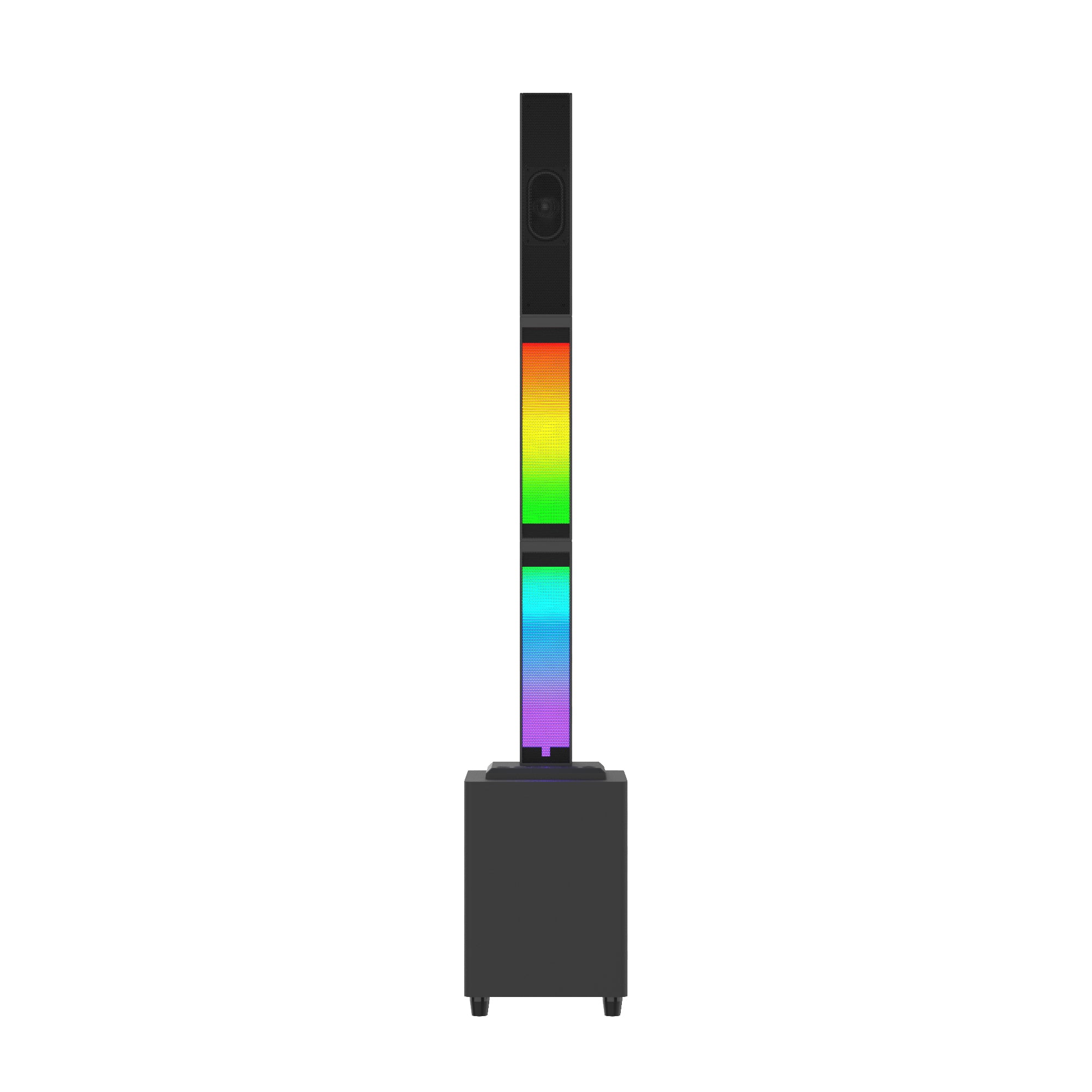 2.1 Channel Bluetooth Speaker System for Home Theater, Detachable Sound Tower with 4" Subwoofer, RGB Lights & Remote for TV, Gaming, Karaoke