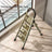 Ultra-Slim 4-Step Folding Ladder, Folds to 2.8", Lightweight Aluminum Step Stool with Safety Handle, 330lb Capacity
