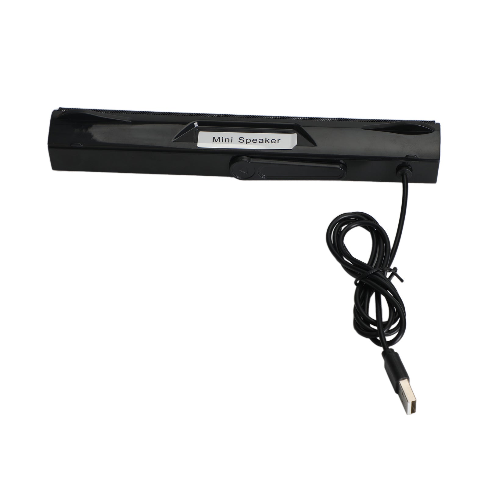USB Power Computer Speakers Stereo Sound Bar With Clip for Desktop Laptop Black