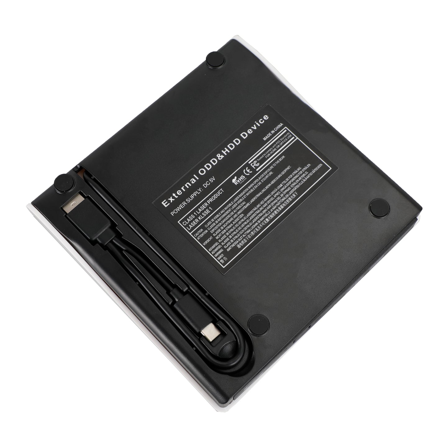 2 IN 1 USB&Type-c External Disc Writer + Reader Burner for Windows Mac