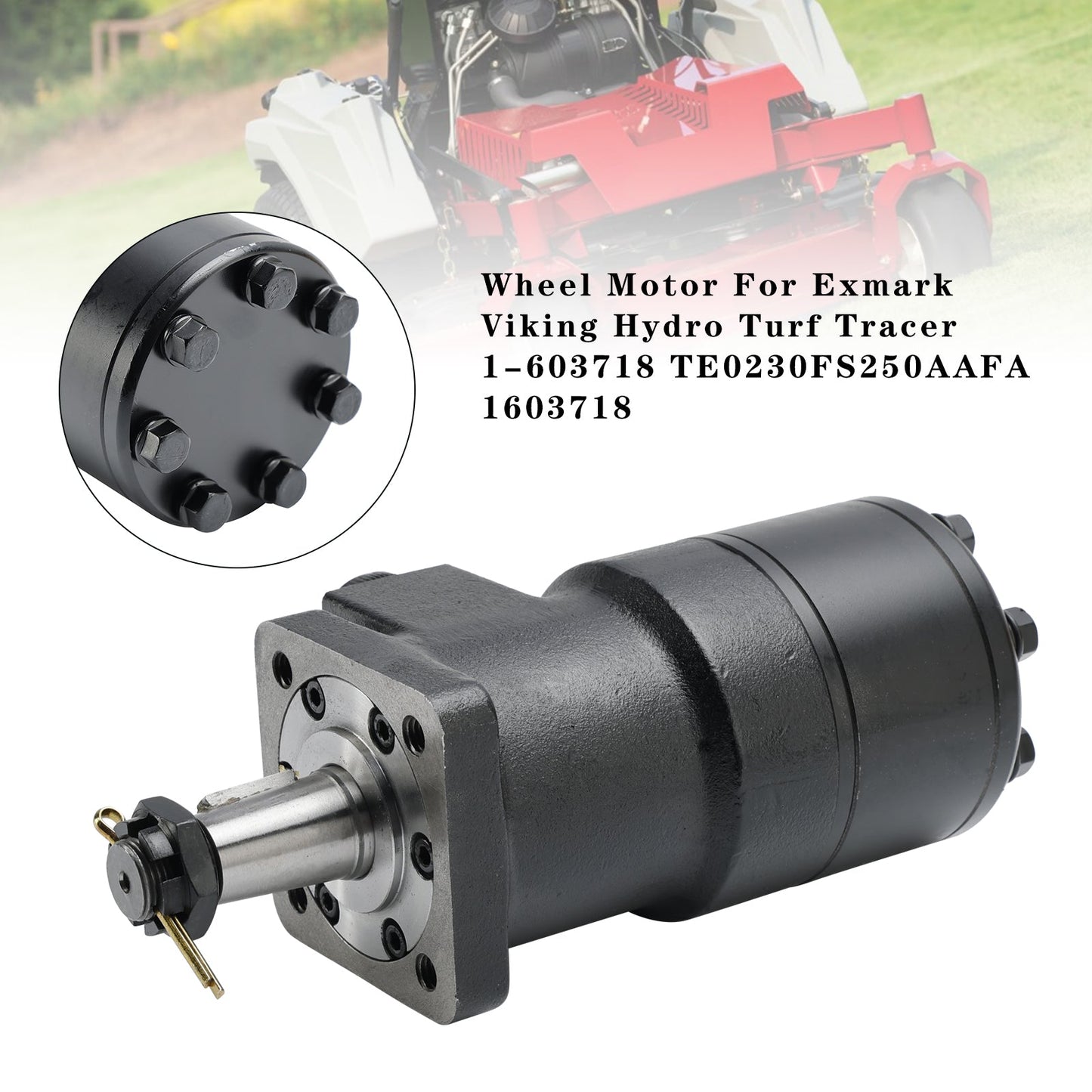 Replacement Wheel Motor for Exmark Turf Tracer 1-603718 TE0230FS250AAFA