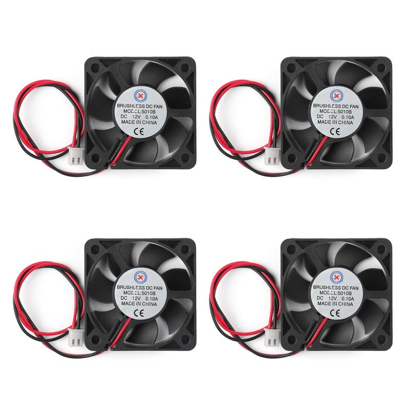 Fan Pin 12V 0.1A 10mm 2 5010B x Ball 50mm Bearing Cooling DC SHL Brushless