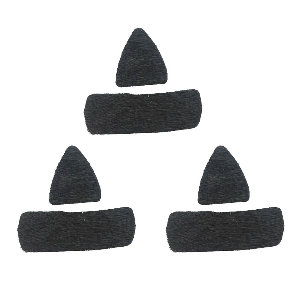 3 Pair Archery Fur Arrow Rest Leather Recurve Longbow Hunting