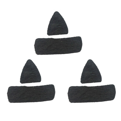 3 Pair Archery Fur Arrow Rest Leather Recurve Longbow Hunting