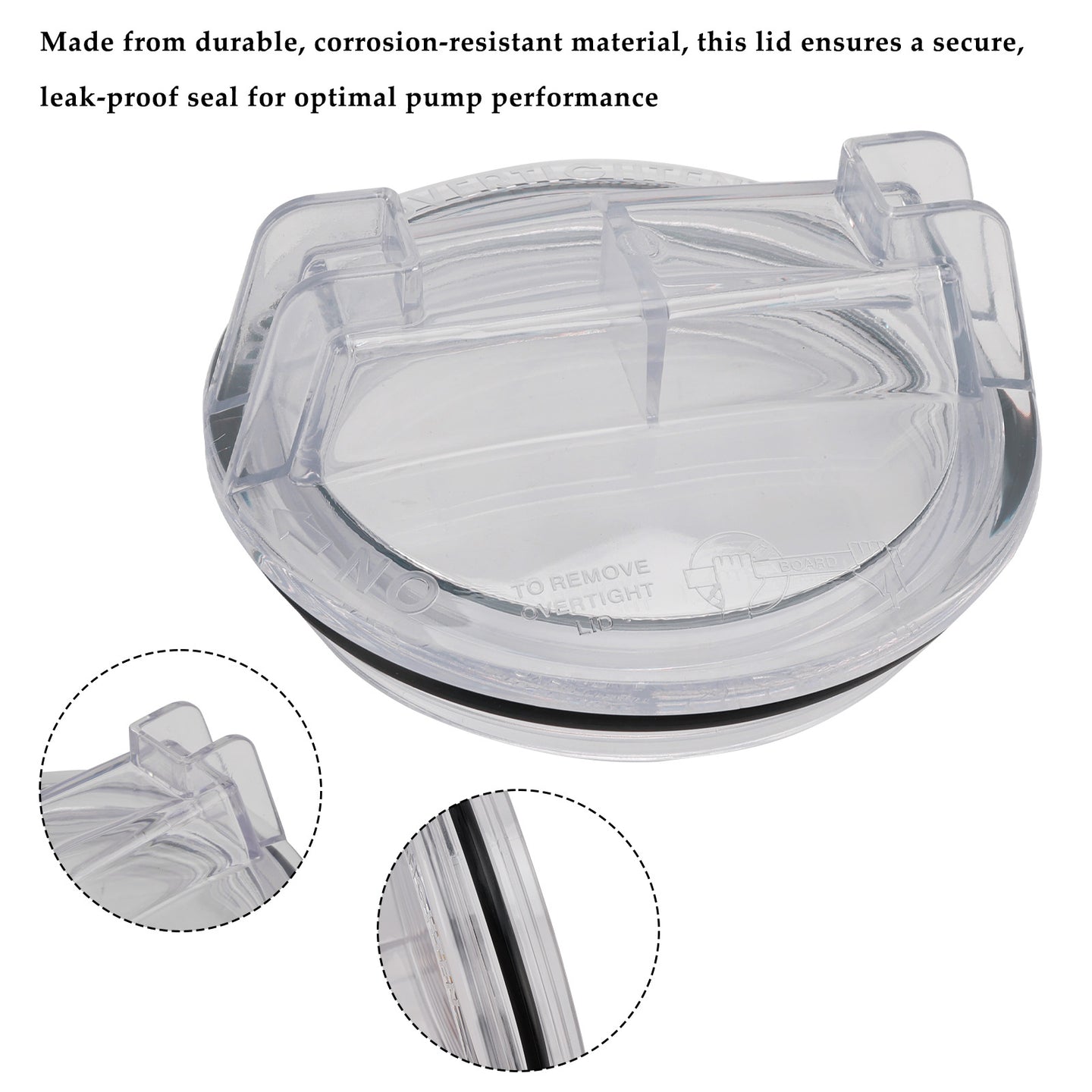 For CMP 25304-000-020 Sta-Rite Replacement Dura Glass Pump Lid C3-139P1