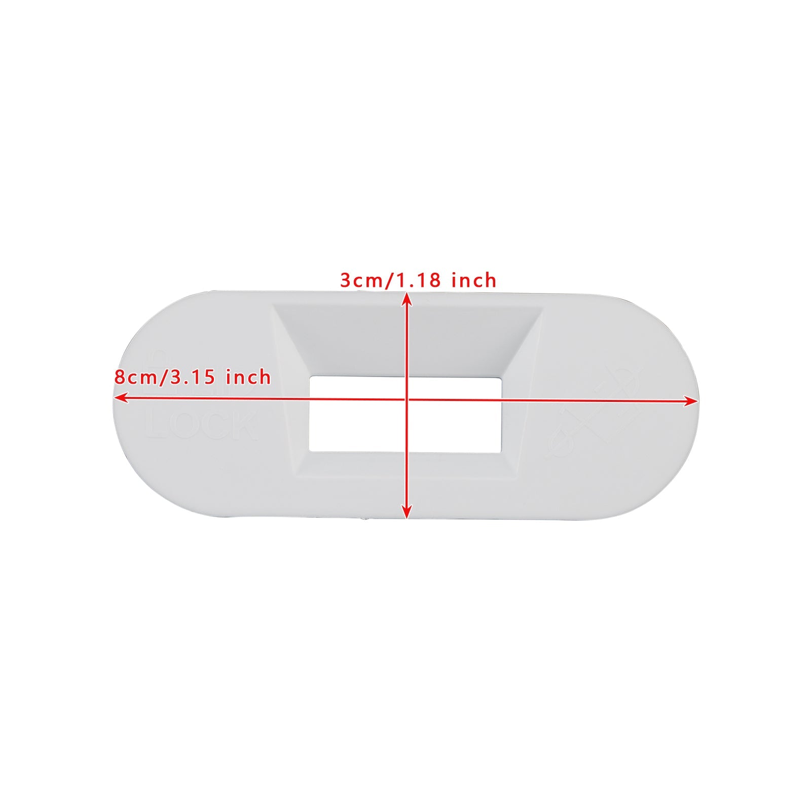 W11545554 Washer Lid Lock Bezel for Whirlpool, Maytag & Kenmore, Replaces AP7018858 (White)