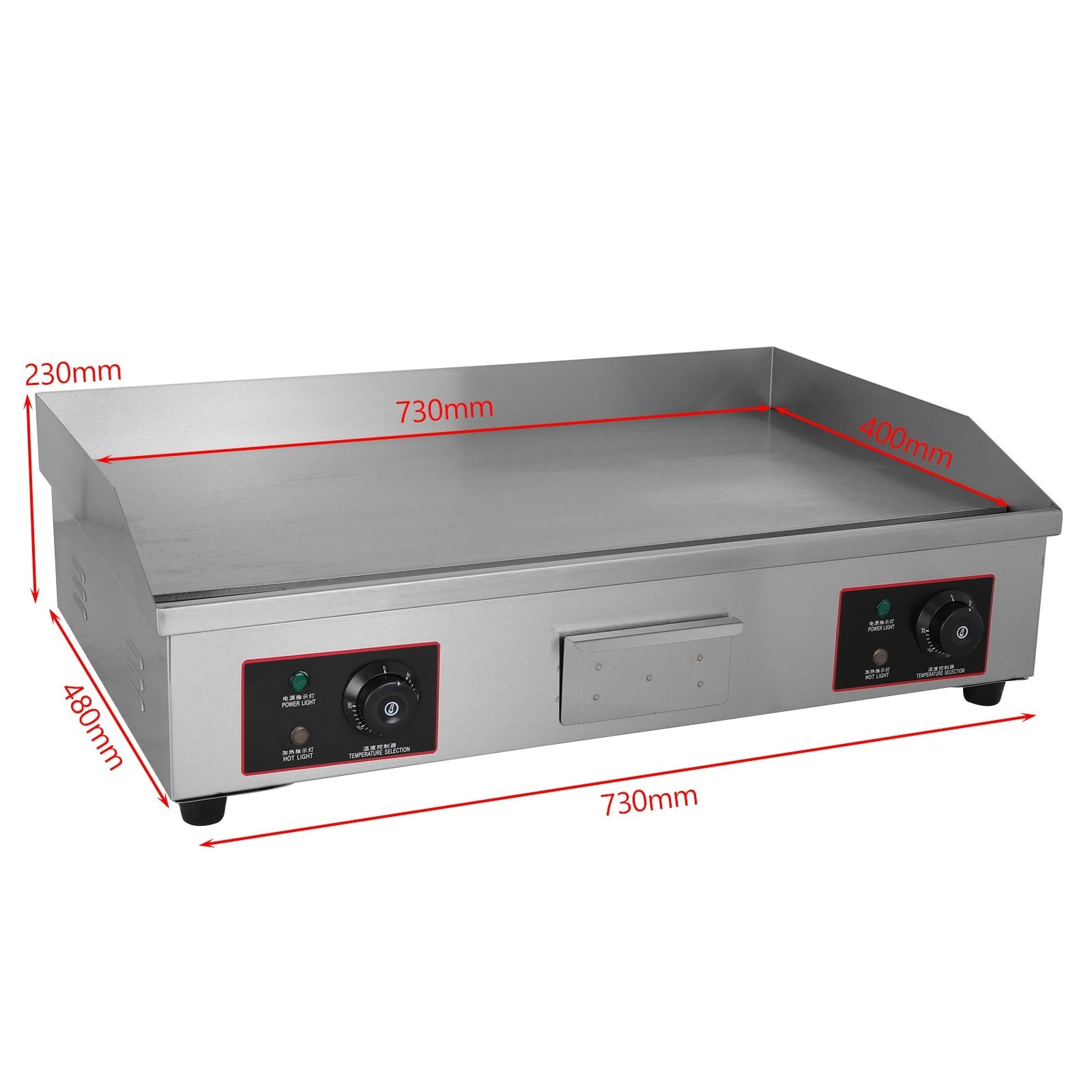 30inch Commercial Electric Griddle Countertop Griddle Grill Countertop Grill 4400W
