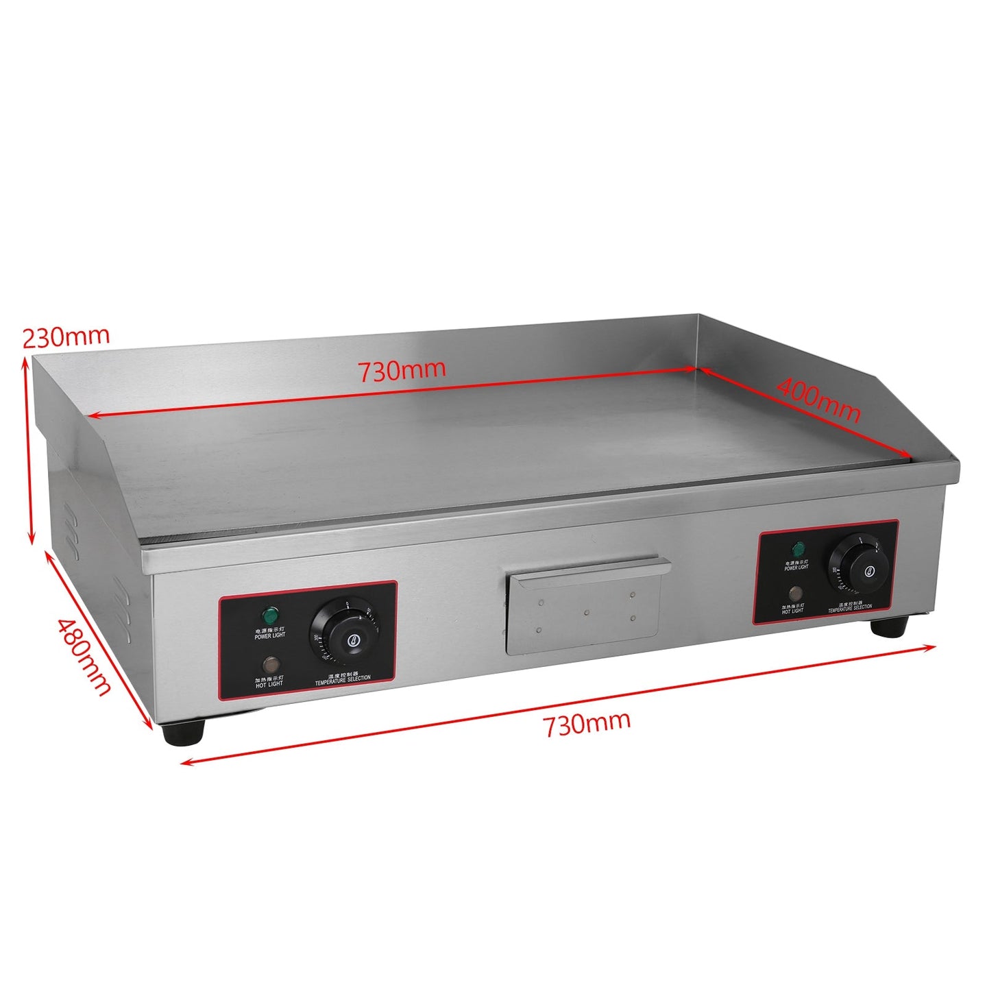 30inch Commercial Electric Griddle Countertop Griddle Grill Countertop Grill 4400W