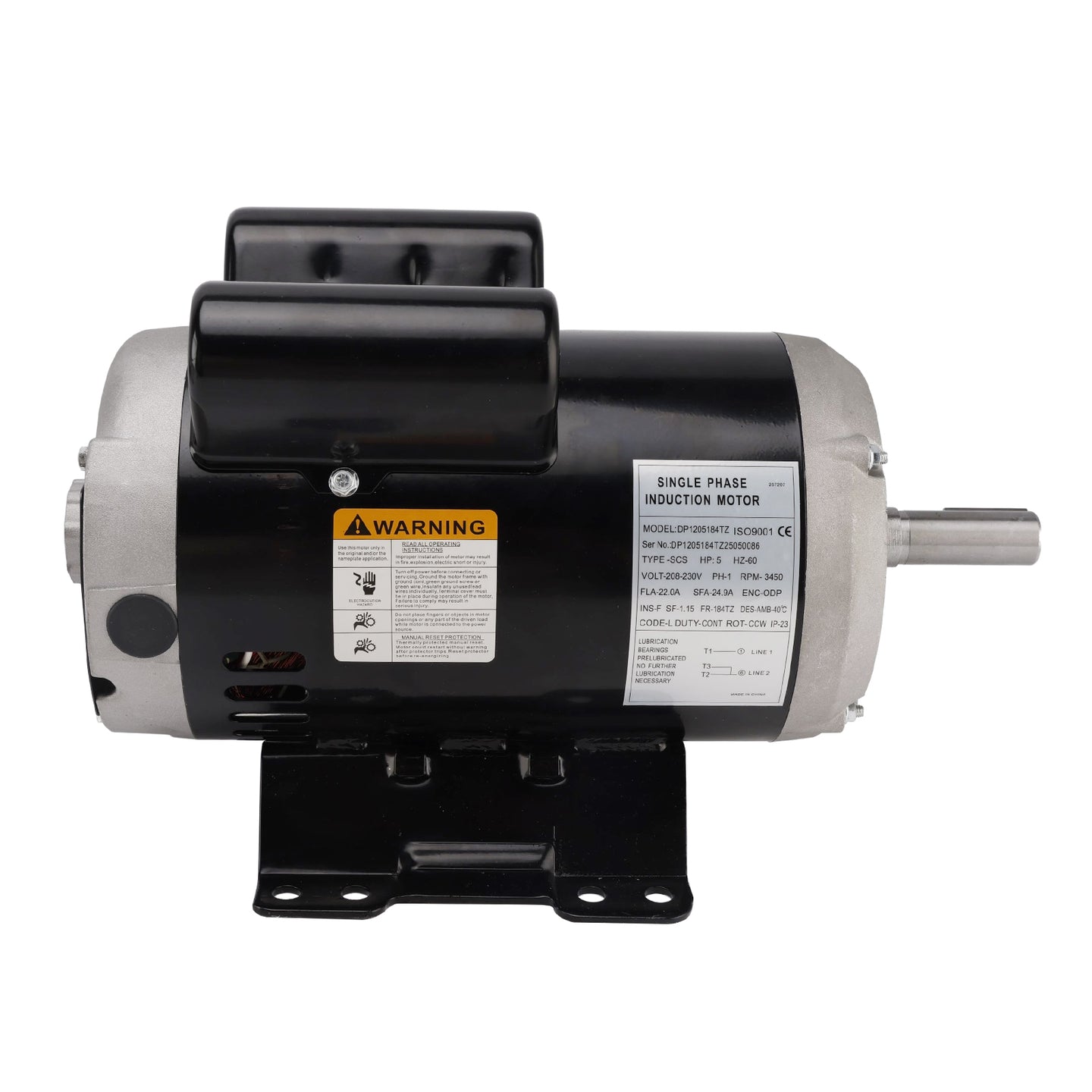 23378805 Replacement For Ingersoll Rand 5 HP Air Compressor Motor 3450 RPM