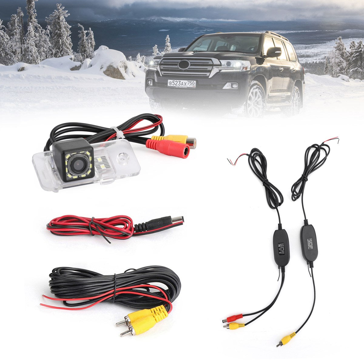 Car Rear View Wireless Camera 12LED for Audi A8 A6 A4 A3 Q7 S5 S6 S8 RS4 RS6 A4L