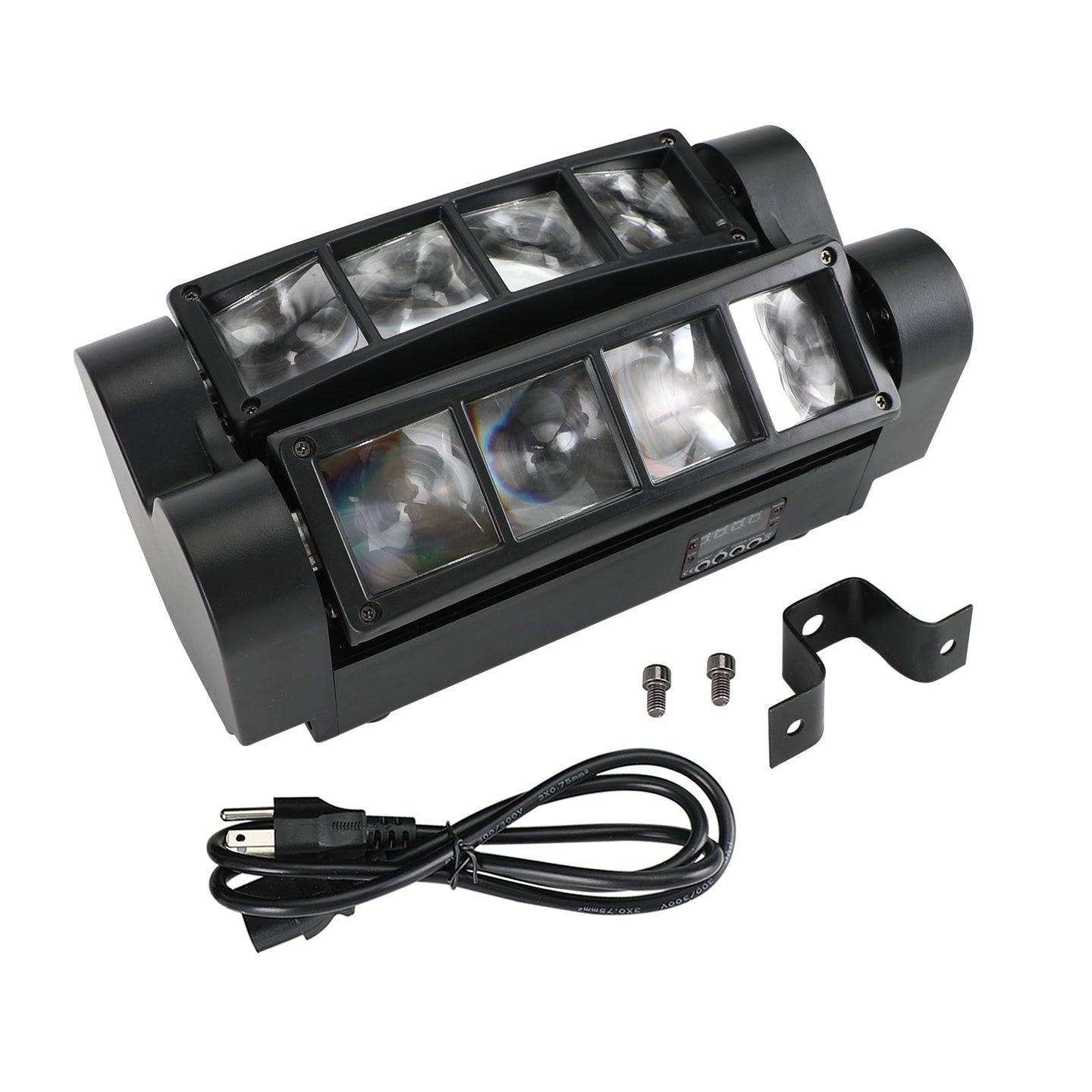 80W RGBW LED Spider Moving Head Stage Light – 8 LED, DMX for DJ, Disco, Party & Stage