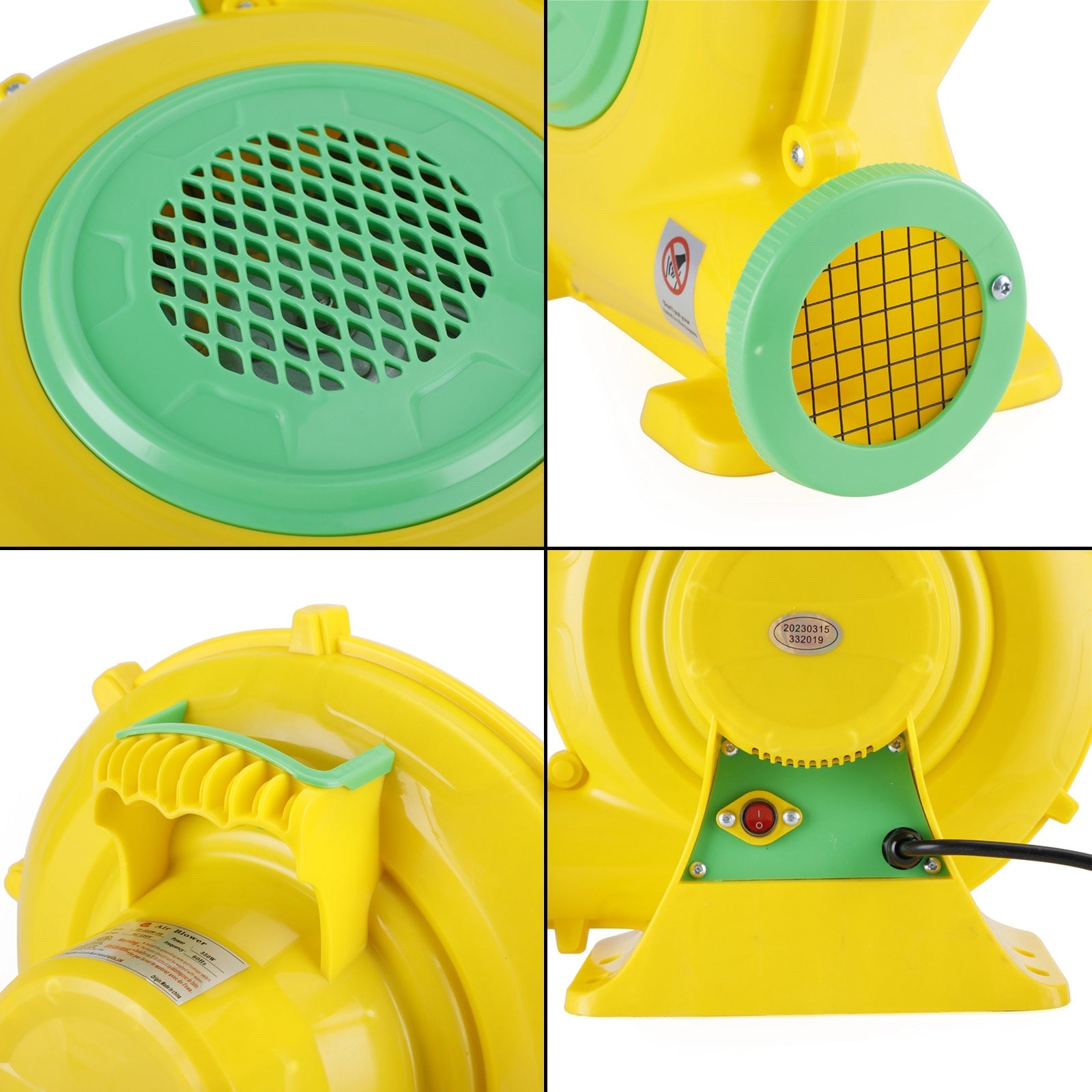 950 Watt Inflatable Bounce House Water slide Air Pump Blower Fan Inflatable castle