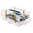Orange Pi 4A Acrylic Case Orange Pi Transparent Protective Box with Cooling Fan