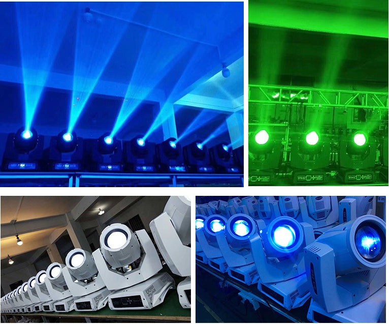 230W 7R Zoom Moving Head Beam Light – Sharpy with 8-Prism Strobe, DMX 16CH for Party & Stage