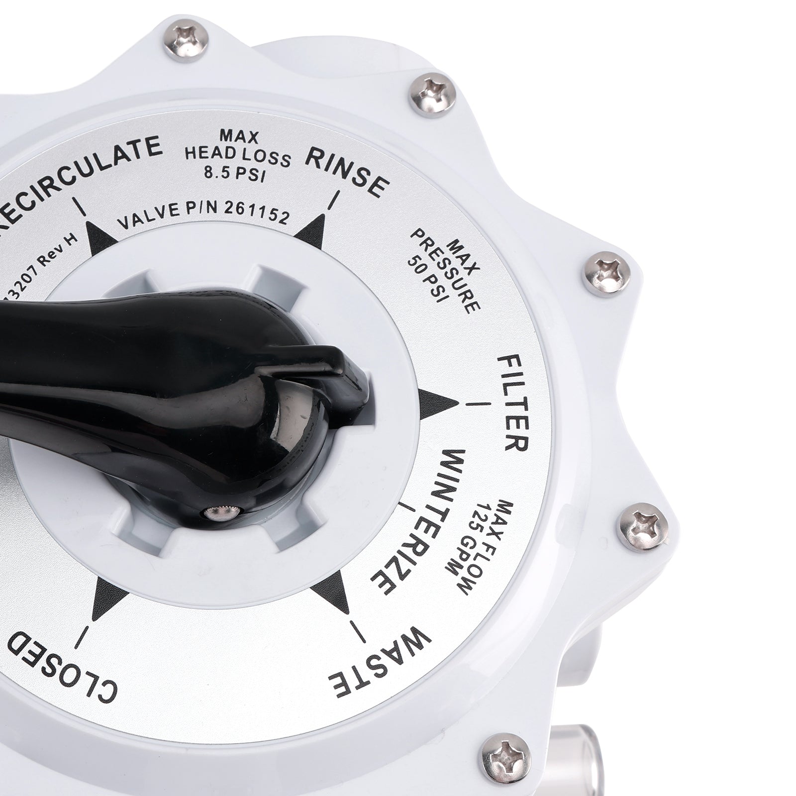 261152 2-Inch Multiport Valve Replacement for Pentair FNS, FNS Plus & Nautilus D.E. Filters
