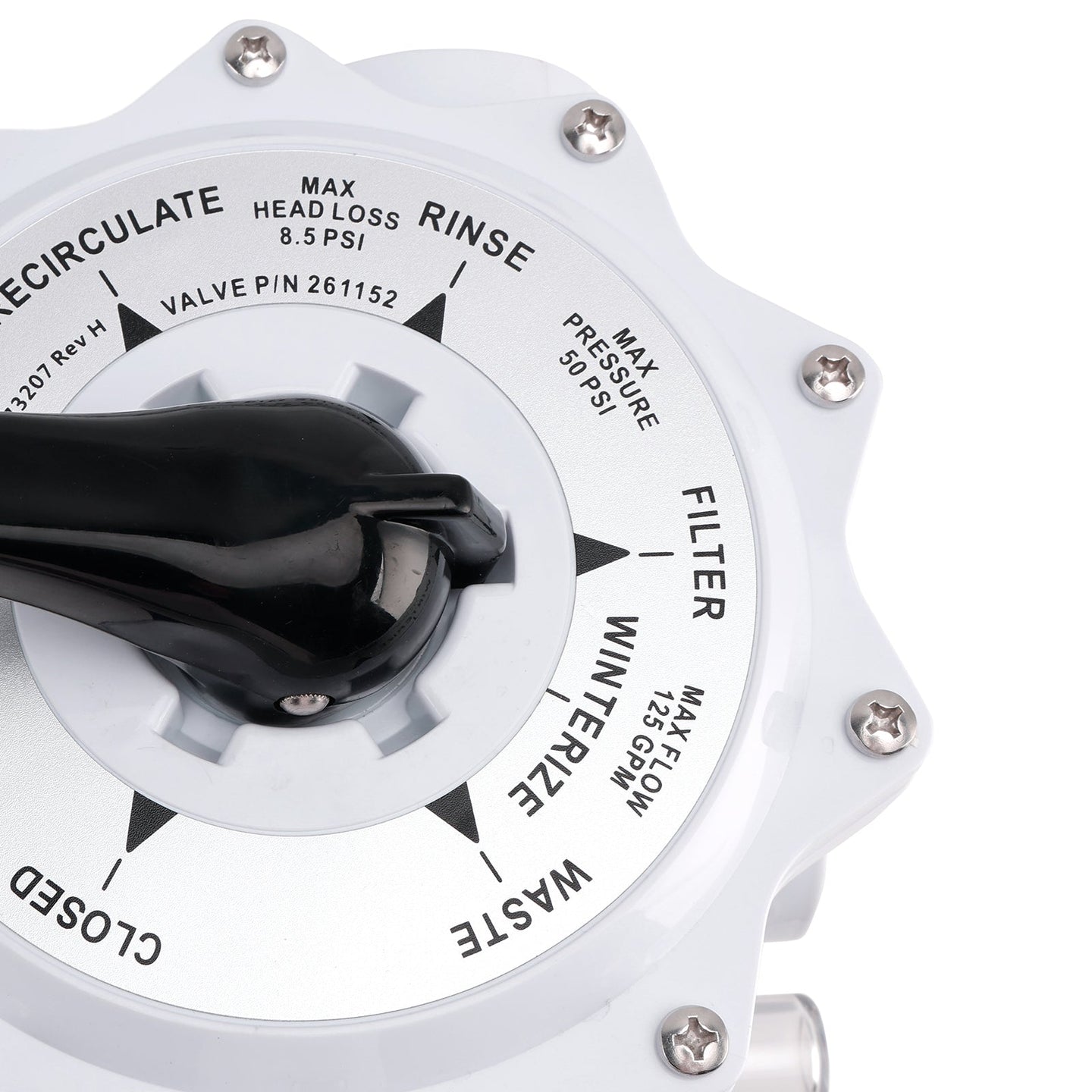 261152 2-Inch Multiport Valve Replacement for Pentair FNS, FNS Plus & Nautilus D.E. Filters