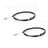 2Pcs Shifter Cable 2-11082 For Chuck Wagon Trail Wagon Land Master LM400 LM650