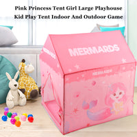 Large Pink Princess Castle Play Tent for Girls, Kids Indoor & Outdoor Playhouse