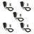 5Pcs MH-42B6J Microphone For Yaesu FT-1807M FT-1900R FT-2600 FT-2800 Radio