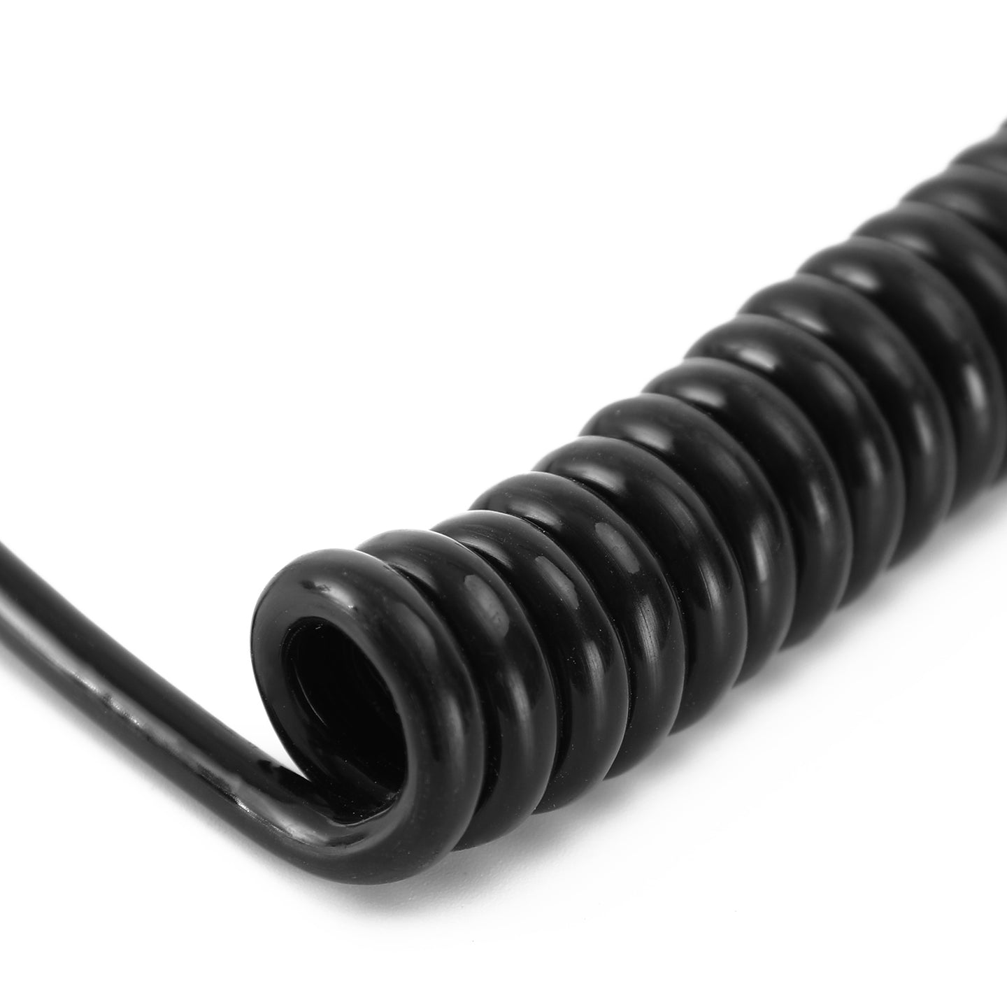 Microphone Coiled Replacement Cord Cable 4Pin For Pr550 Pr3100 Car Walkie Talkie