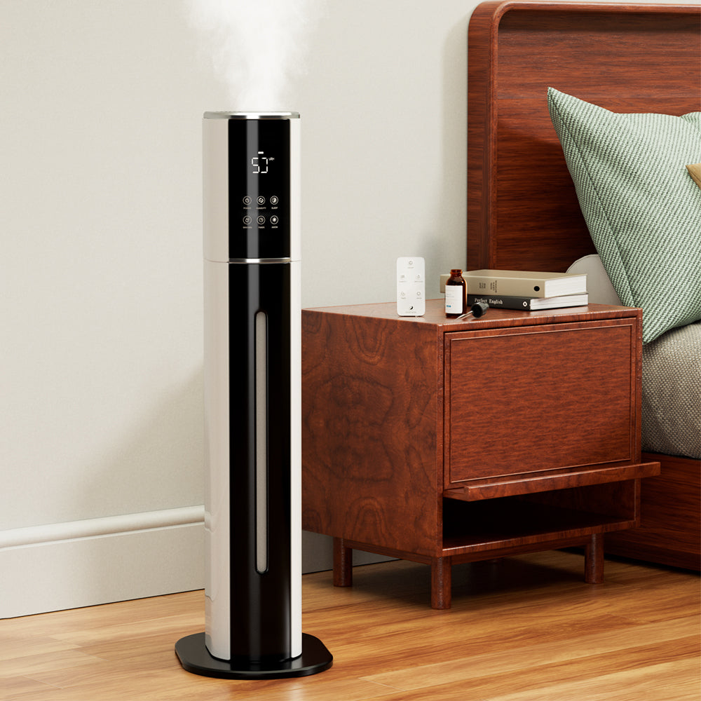 2.4gal/9L Air Purifier Humidifier w/ Timer & Humidity Control 3-Speed Ultrasonic