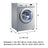 Waterproof Washing Machine Top Dustproof Cover Protect Front Load Washer Dryer, 63x68x100cm