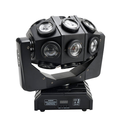 180W RGBW LED Moving Head Stage Light – 18 Beam Rotating DMX DJ Disco Party Effect