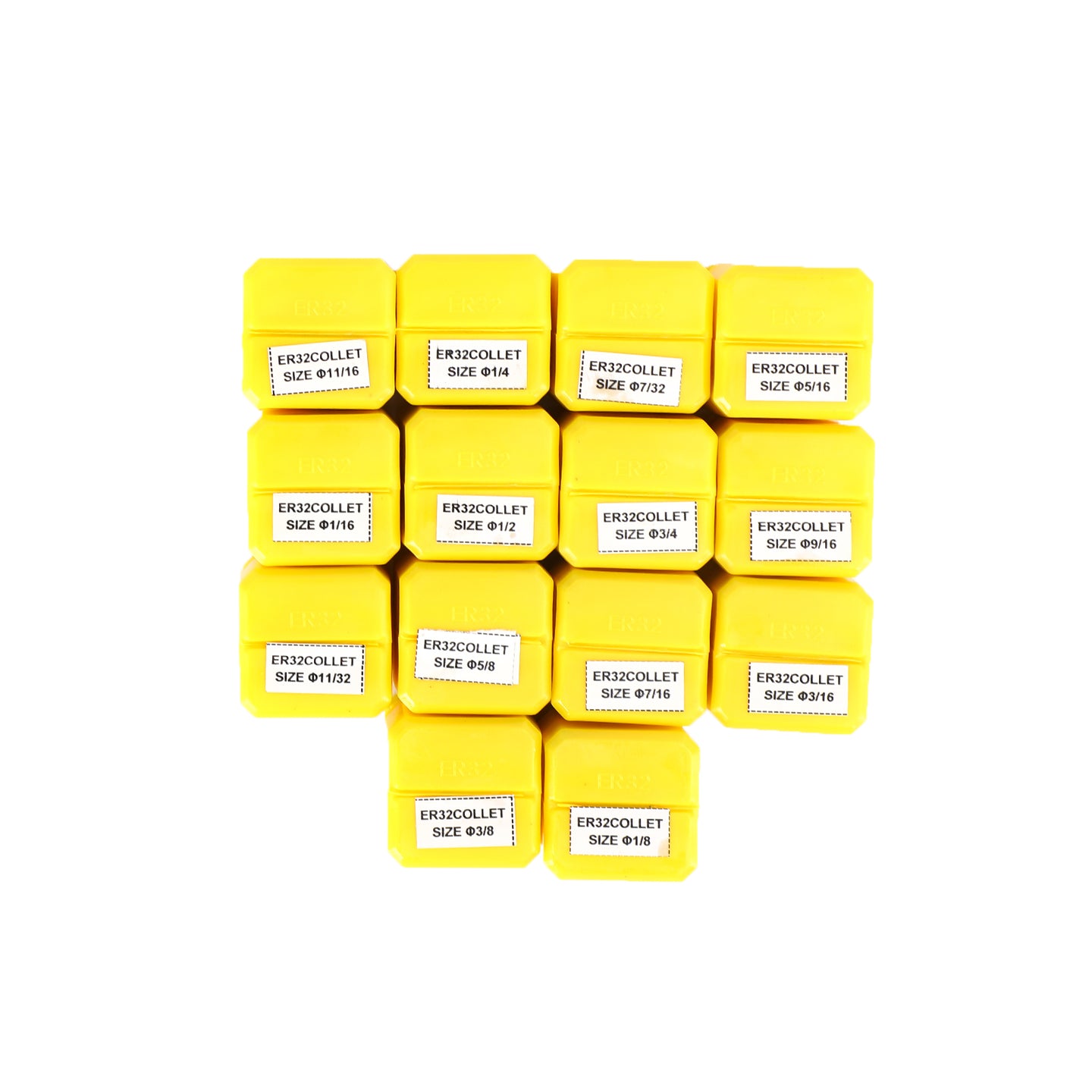 14Pcs ER32 Spring Collet 1/16-3/4" For CNC Milling Lathe Tool Engraving Machine