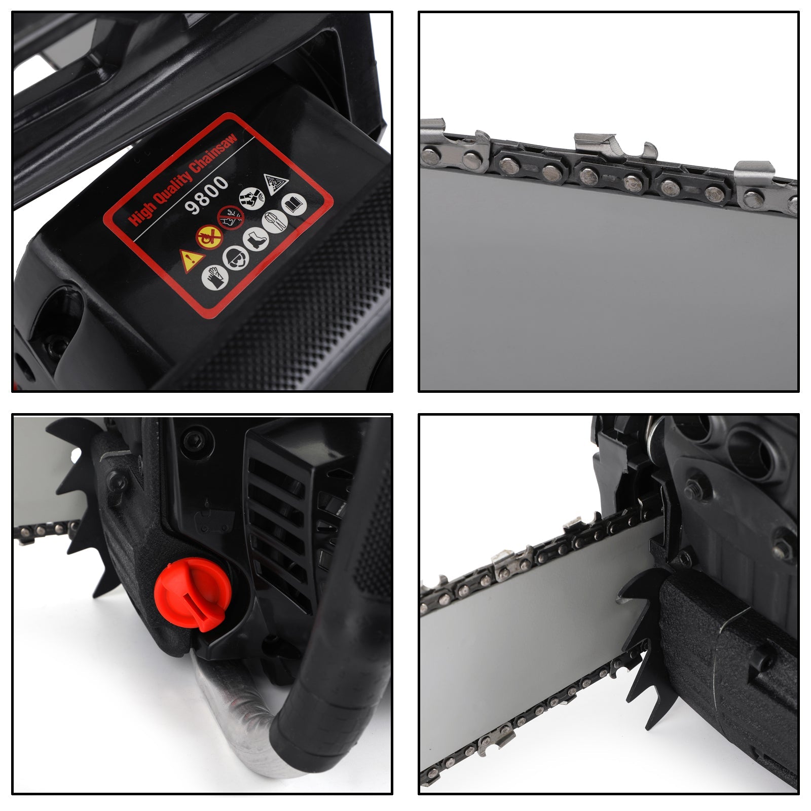 62cc Gas Chainsaw 20" Bar Gasoline Powered Chain Saw 2 Cycle Engine Cutting