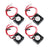 4Pcs Brushless Cooling Blower Fan 12V 0.06A 2006 20x20x6mm Sleeve 2 Pin Wire