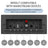 2.1 Channel Bluetooth Speaker System for Home Theater, Detachable Sound Tower with 4" Subwoofer, RGB Lights & Remote for TV, Gaming, Karaoke