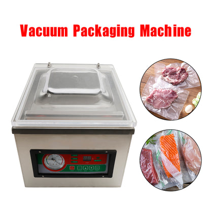 DZ-260C Commercial Vacuum Food Packaging Machine 120W Chamber Digital Sealer