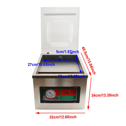 DZ-260C Commercial Vacuum Food Packaging Machine 120W Chamber Digital Sealer (Copy)