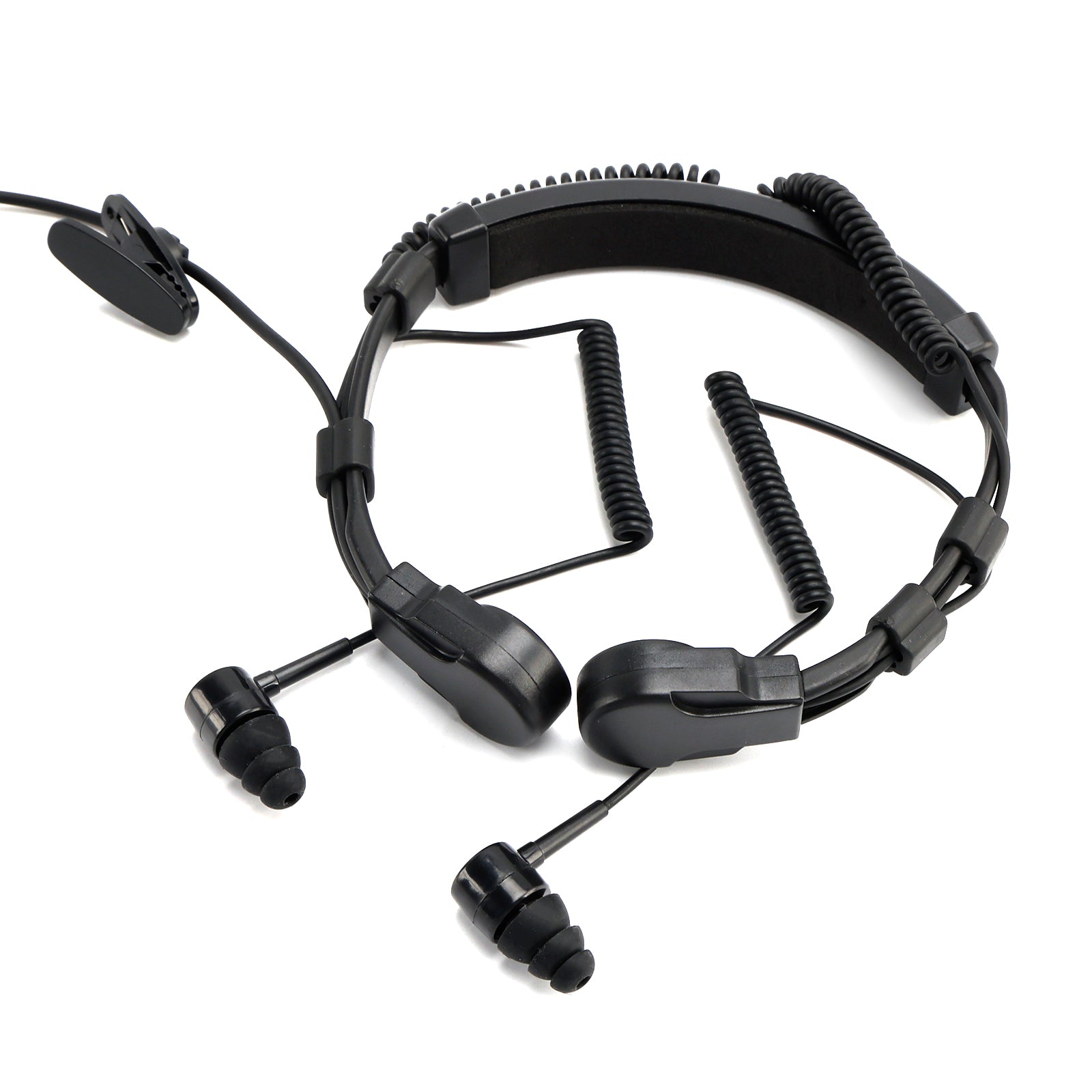 K-Head Binaural Mic Earpiece Headset for TK-208 TK-220 TH-D7 TH-F6Walkie Talkie