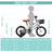 16" Children Bicycle Toddlers Bike with Training Wheels Basket Kickstand Cyan