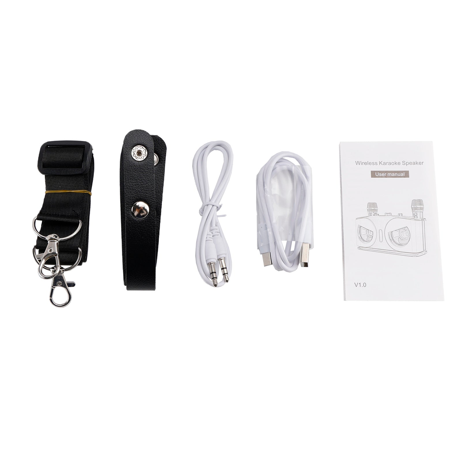 Karaoke Machine for Kids & Adults with 2 Microphones, Portable Bluetooth Speaker with Voice Changer & Echo for Parties