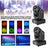 4Pcs Moving Head 8Gobo Stage Lighting RGBW LED DJ DMX Beam Bar Party Light