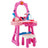 Toddler Makeup Table with Mirror and Chair Kids Vanity Set with Blowdryer for 3+
