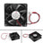 4Pcs DC Brushless Cooling PC Computer Fan 24V 8025s 80x80x25mm 0.15A 2 Pin Wire