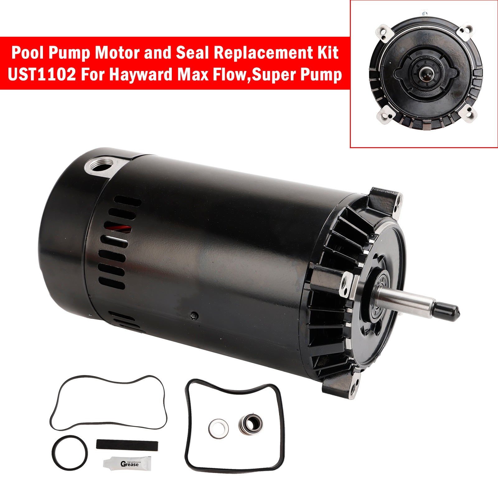 UST1102 1.0 HP Pool Pump Motor Replacement for Hayward Super Pump & Max Flow