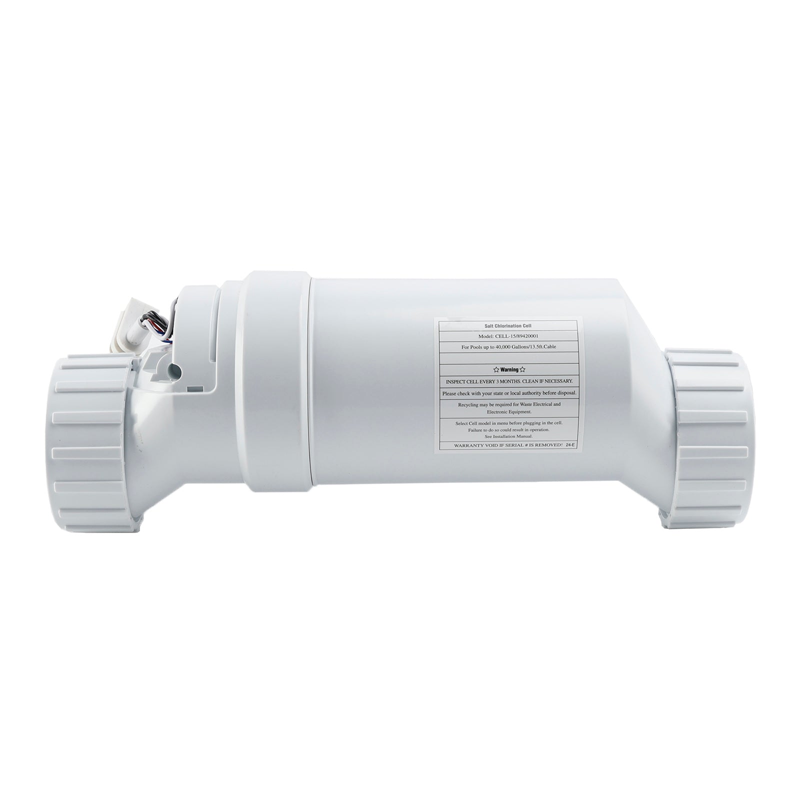 Replacement Salt Cell Compatible with Hayward?? T-Salt Cell-15?? | 1-Year Warranty | 40,000 Gallons