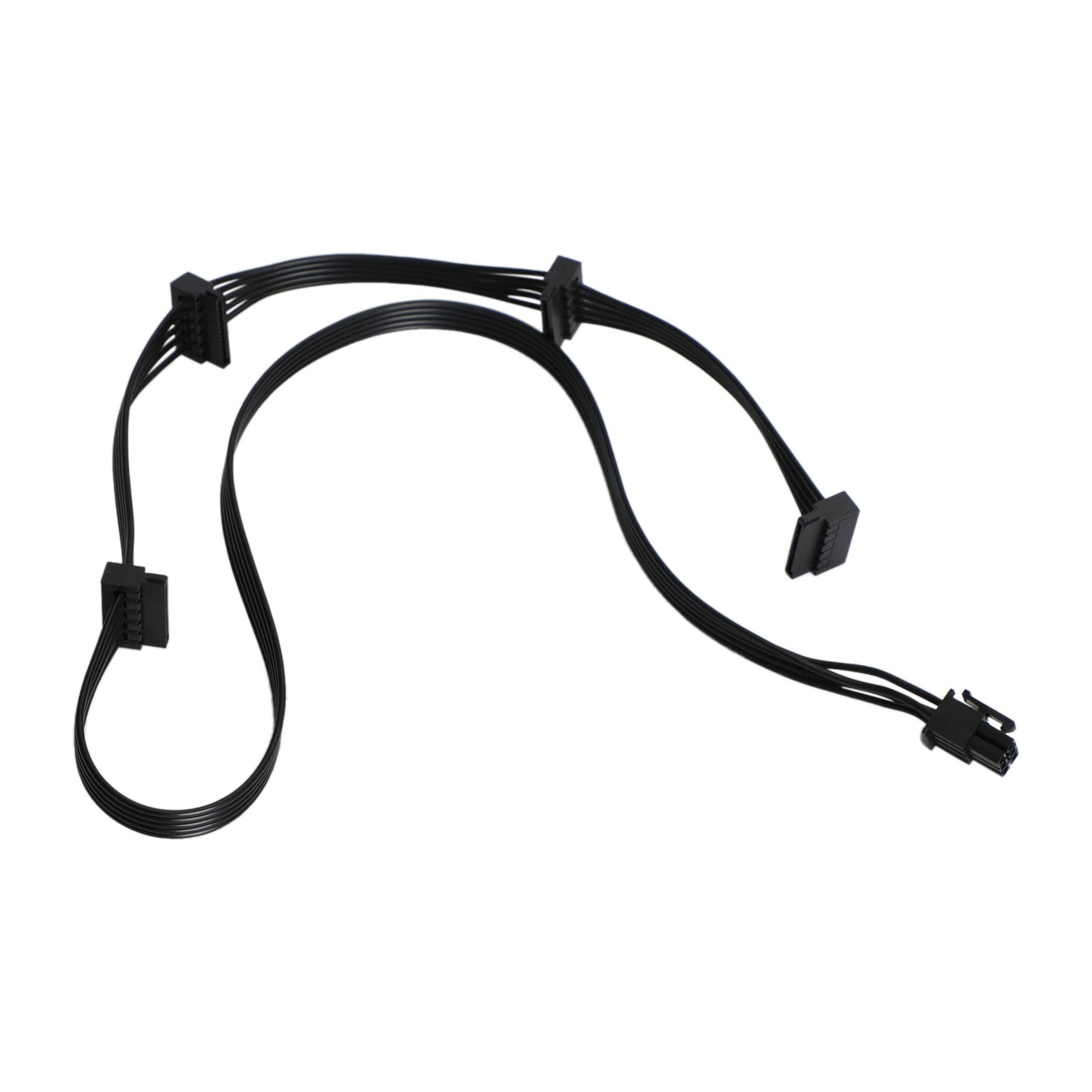 1 PC Cable PCIe GPU 6 Pin to 4 SATA Power Cable PSU fit for Corsair RM1000X