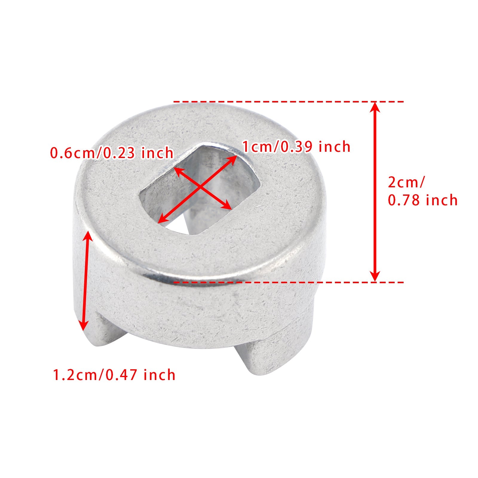 WP2220457 Heavy-Duty Metal Ice Crusher Coupler for Whirlpool, KitchenAid & Kenmore, Replaces AP3136991