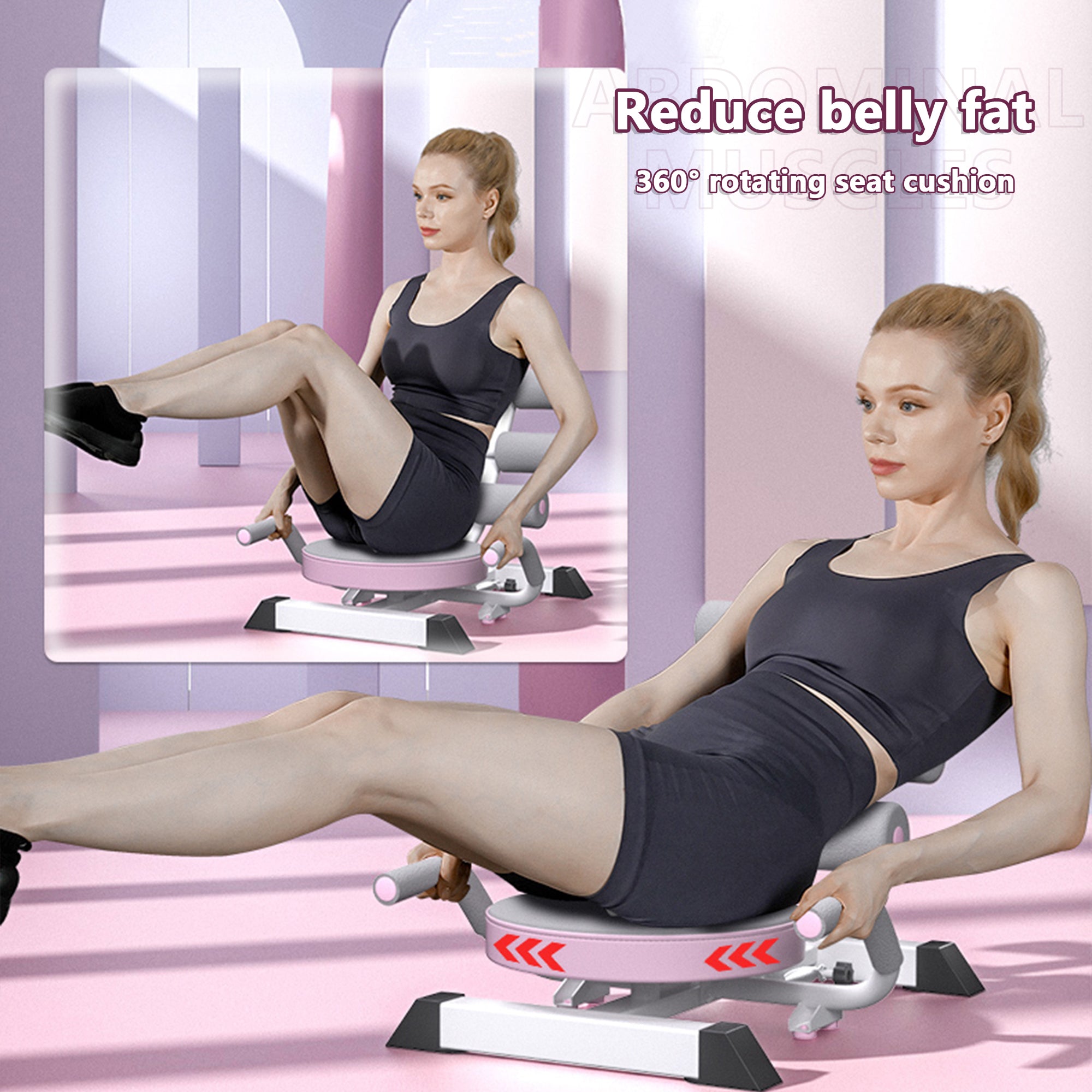 Ab Machine Sit Up Bench Abs Exerciser EquipmentAbdominal Portable Workout Crunch Core Fitness Workout Gym Fitness Machine (Copy)