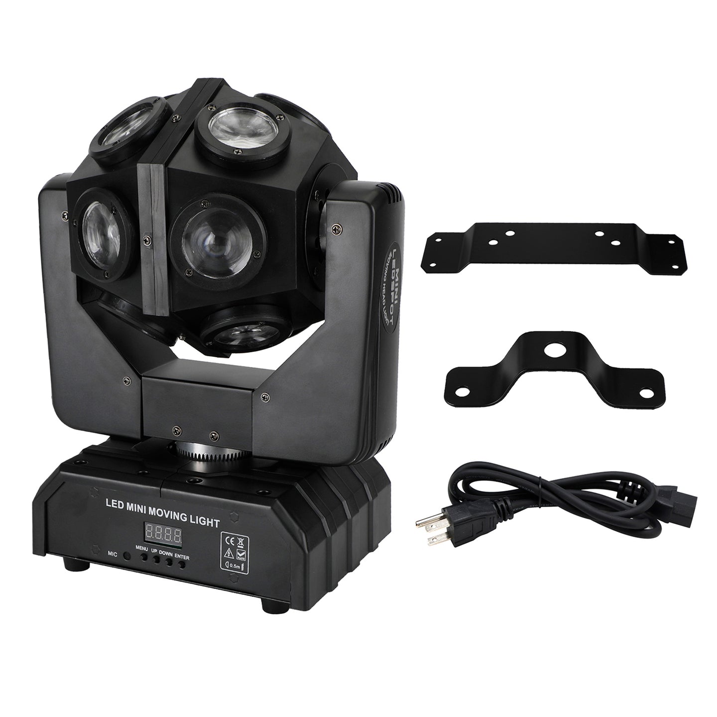 200W Moving Head 12 LED Rotating Beam Stage Light RGBW DJ Disco Party DMX US