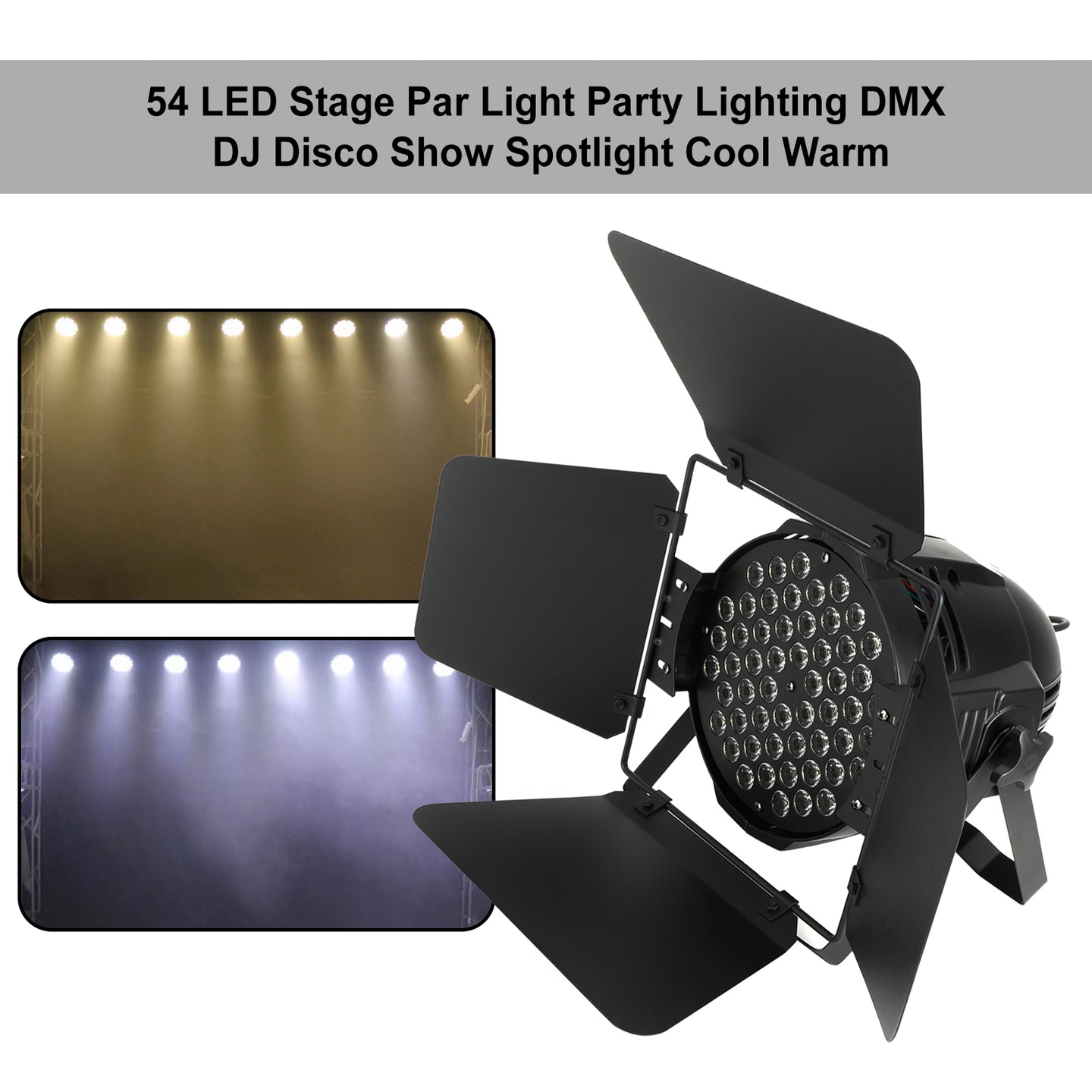 54 LED Par Stage Light – RGBW DMX Uplighting Spotlight for DJ Disco Party Show Events