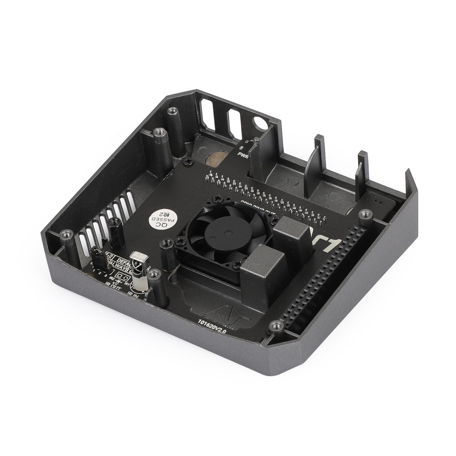 2021 Aluminum Case Shell Multifunction Cover For Raspberry Pi 4 Model B With Fan