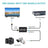 1 port to 2 SDI to HDMI + SDI Mini HD Video Switcher Micro Audio Converter Black